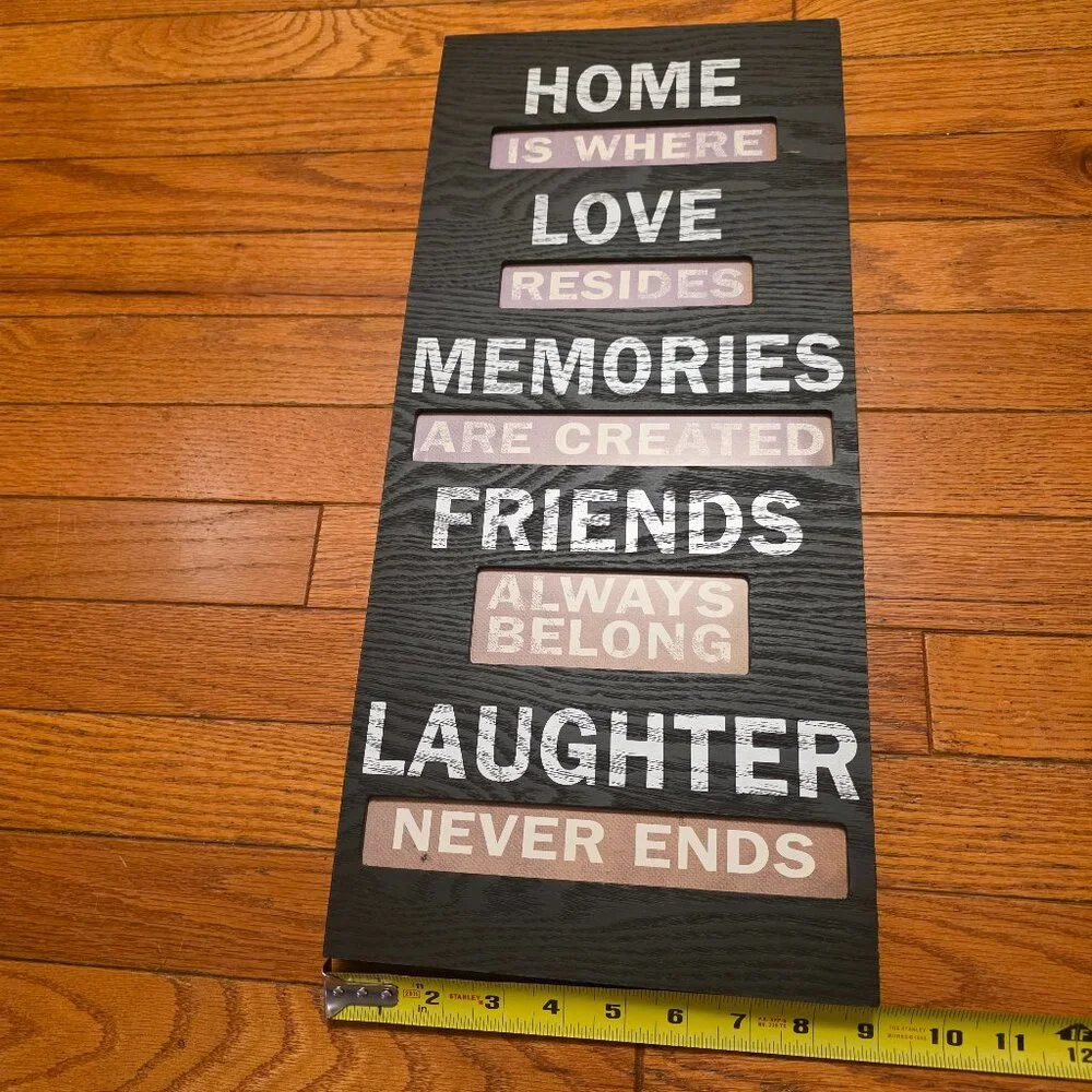 Home Wall Decor - Home, Love, Friends, Laughter